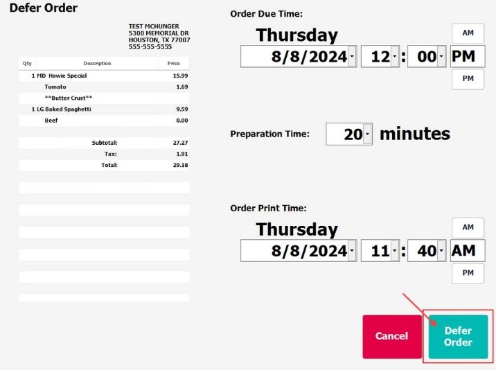 A screenshot of a menu

Description automatically generated