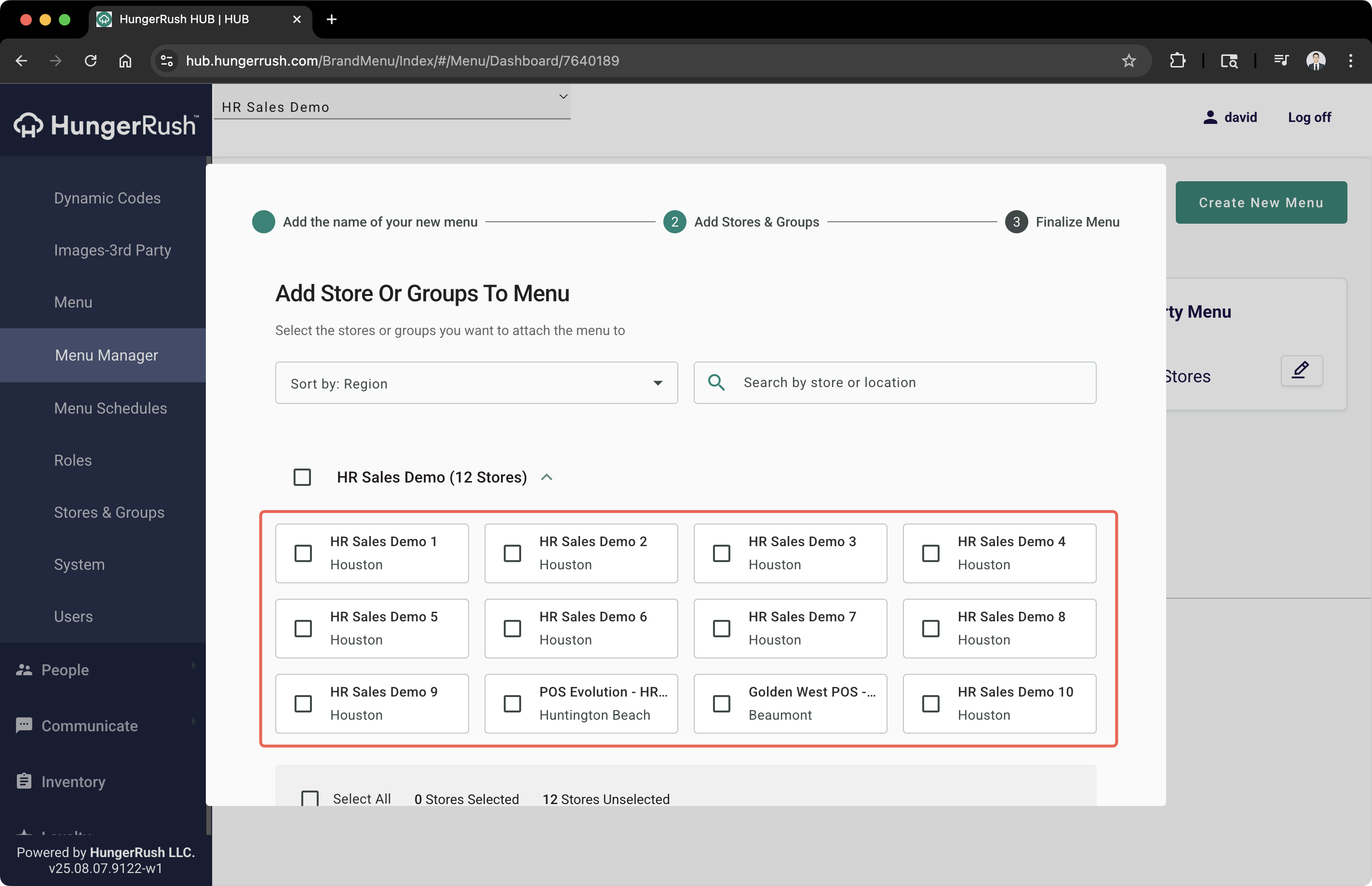 Getting Started: Create or Copy Menu – HungerRush