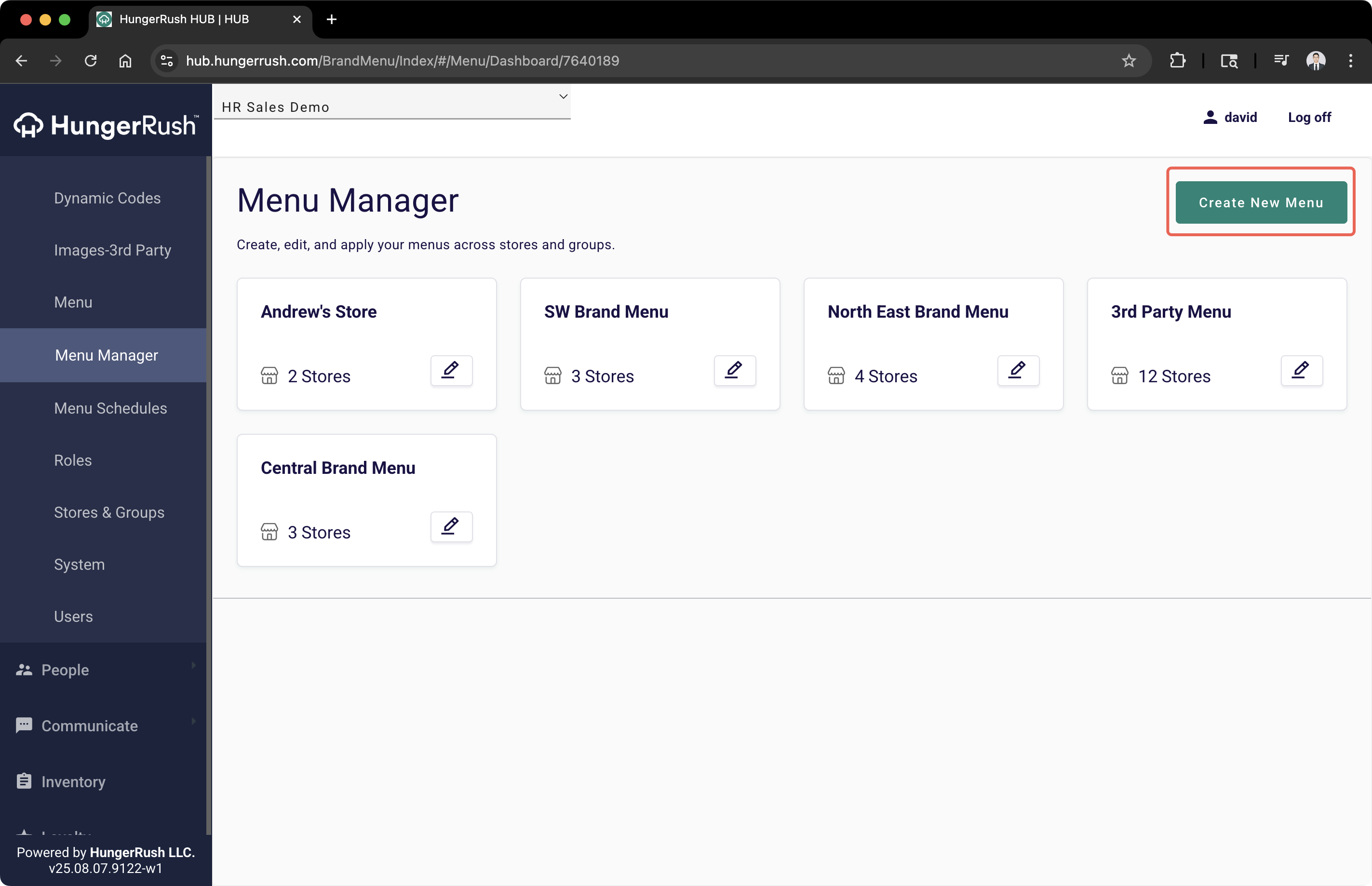 Getting Started: Create or Copy Menu – HungerRush